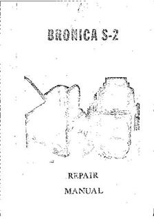 Bronica S 2 A manual. Camera Instructions.